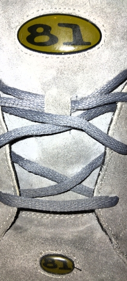 Size 11 Men's Grey on Greyish Blue "81" Shoes - Picture 4 of 5